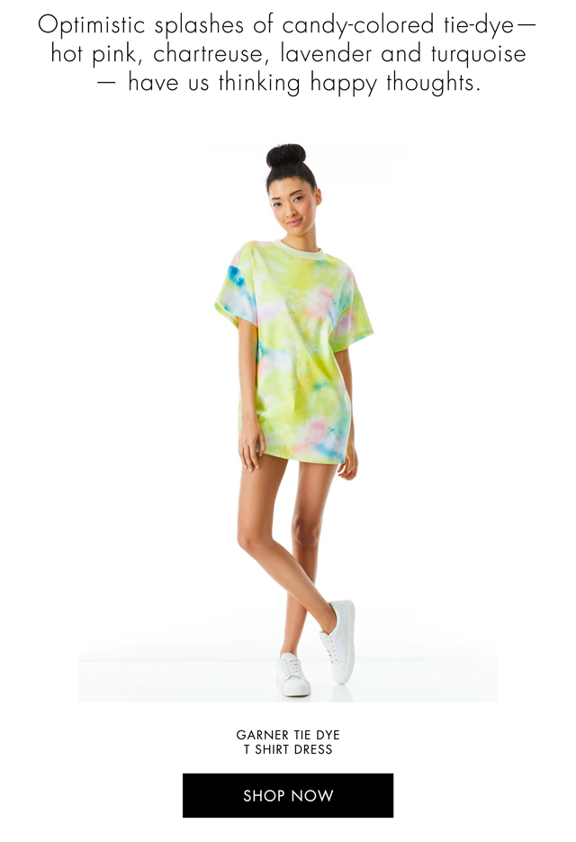GARNIER TIE DYE T-SHIRT DRESS