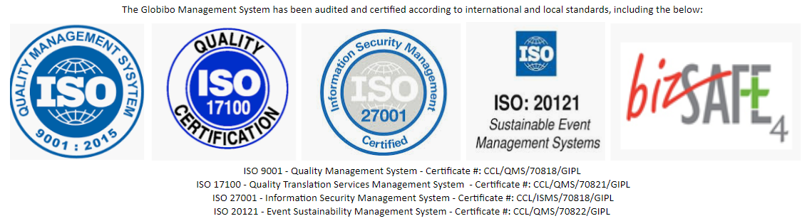 Globibo Certificates
