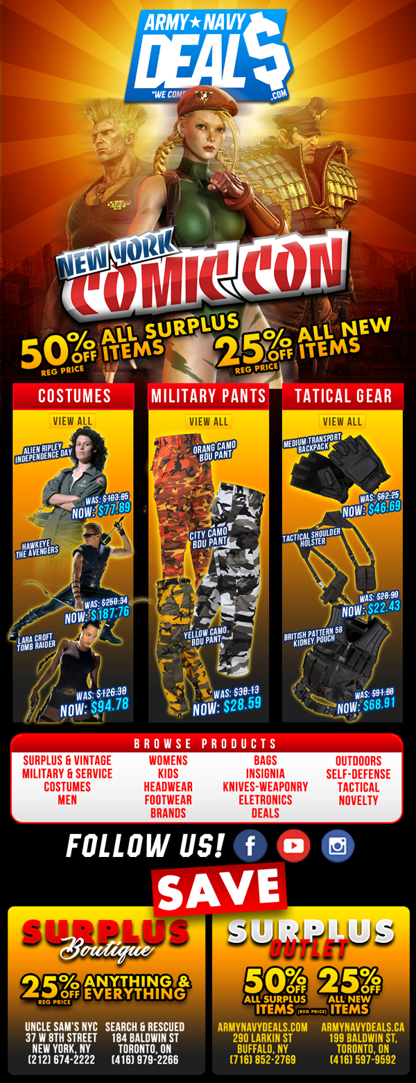 25-50% off for Everything   www.armynavydeals.com