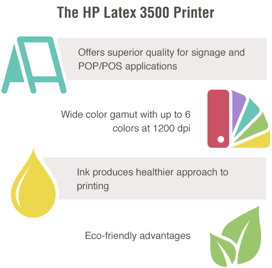 The HP Latex 3500 Advantages
