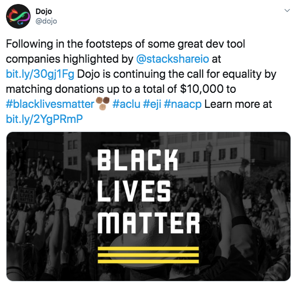 Developer Tools Supporting Black Lives Matter