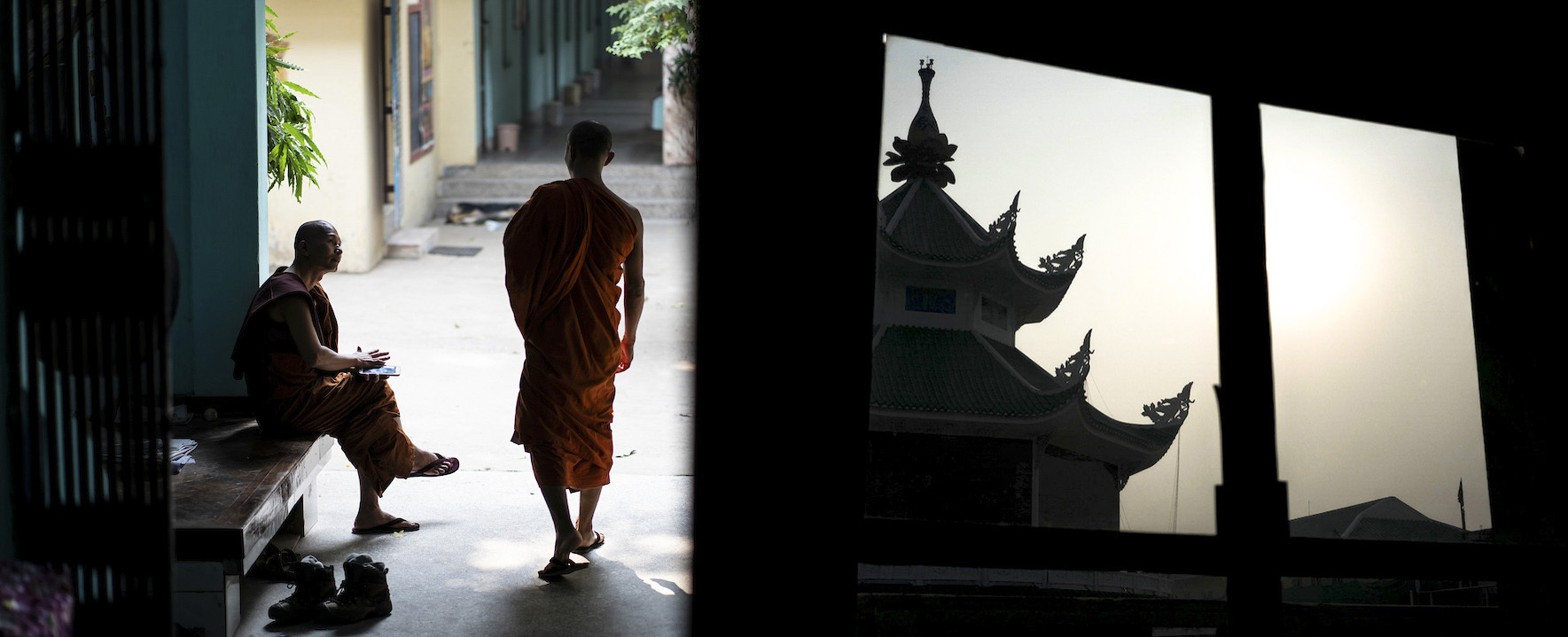 Vihara silhouettes