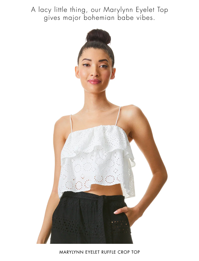 MARYLYNN EYELET TOP